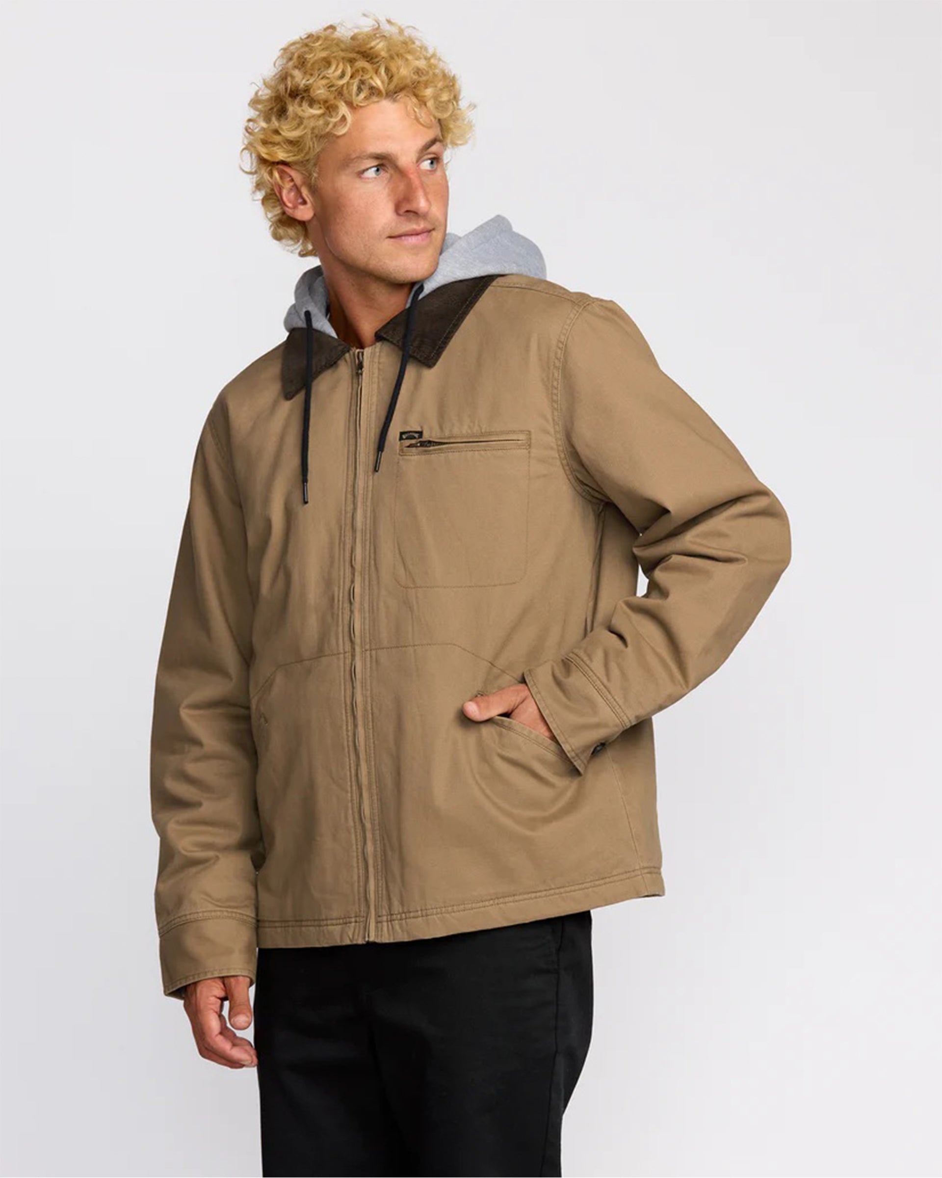 Billabong Barlow Hooded Jacket - Clay