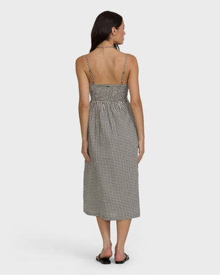 Billabong Women's Beach Check Midi Dress - White/Black