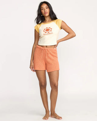 Billabong Women's Beach Club Babe Short Sleeve T-Shirt - Butter