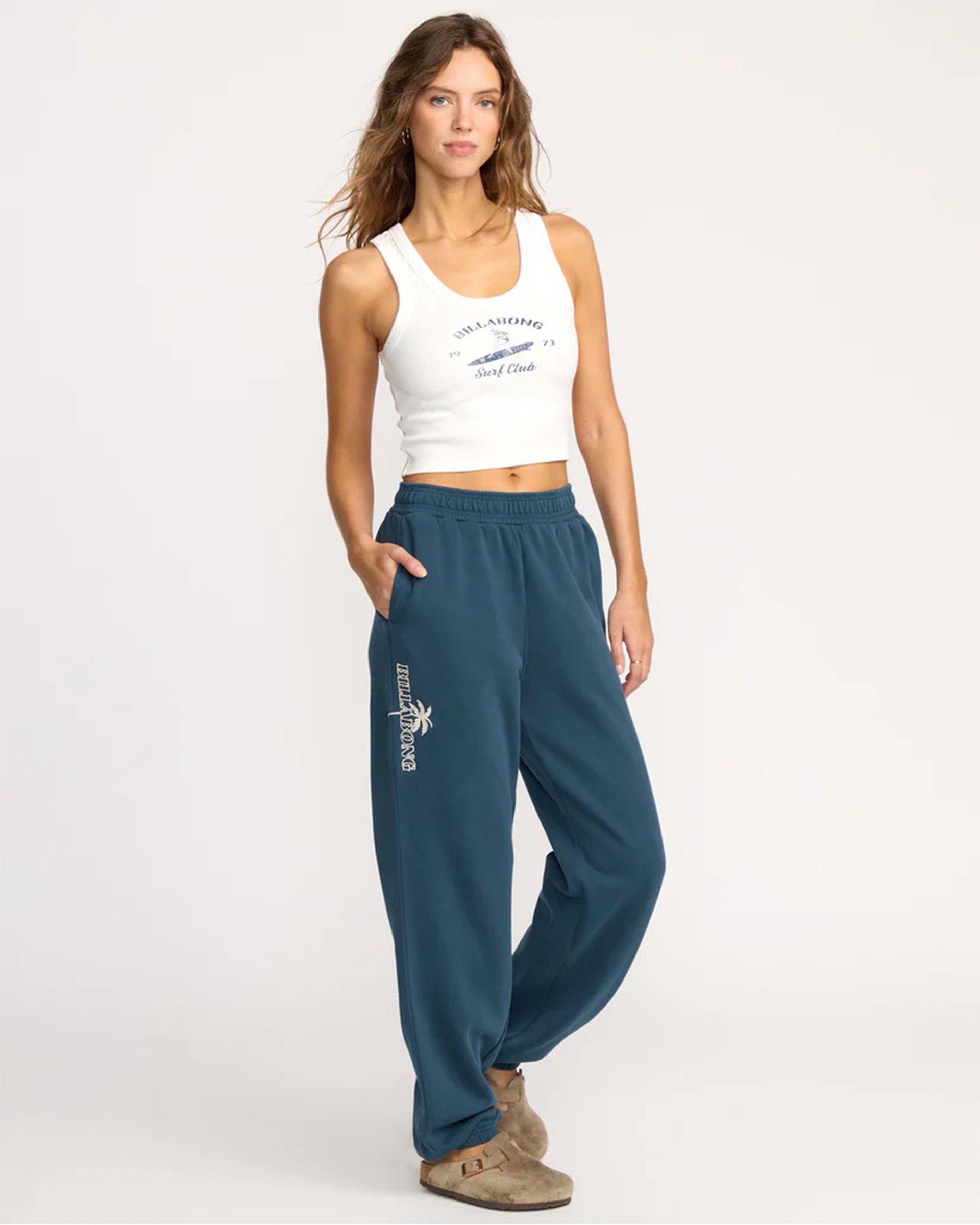 Billabong Women's Best Wishes Fleece Pants - Navy