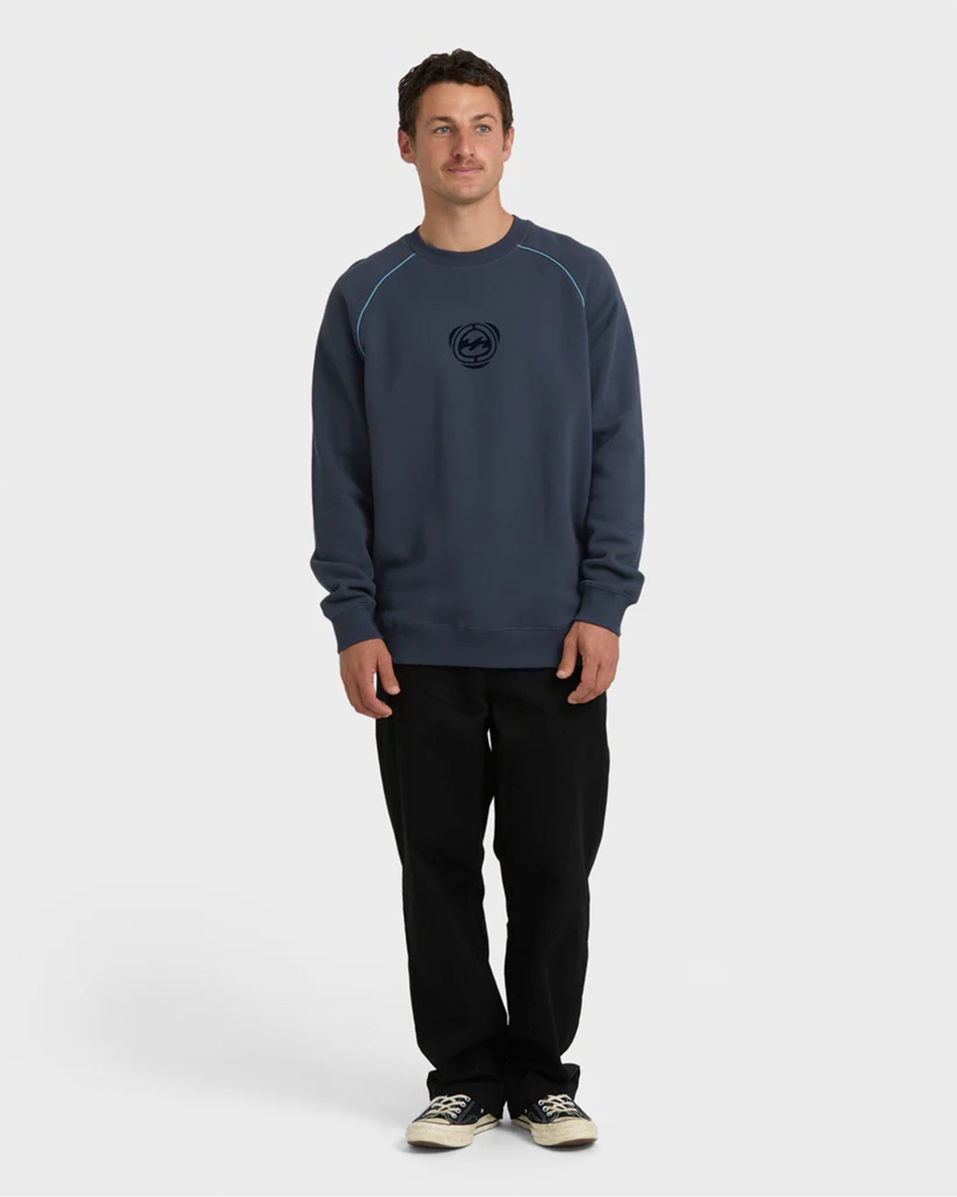 Billabong Bio Fleece Crewneck Sweatshirt - Vintage Navy