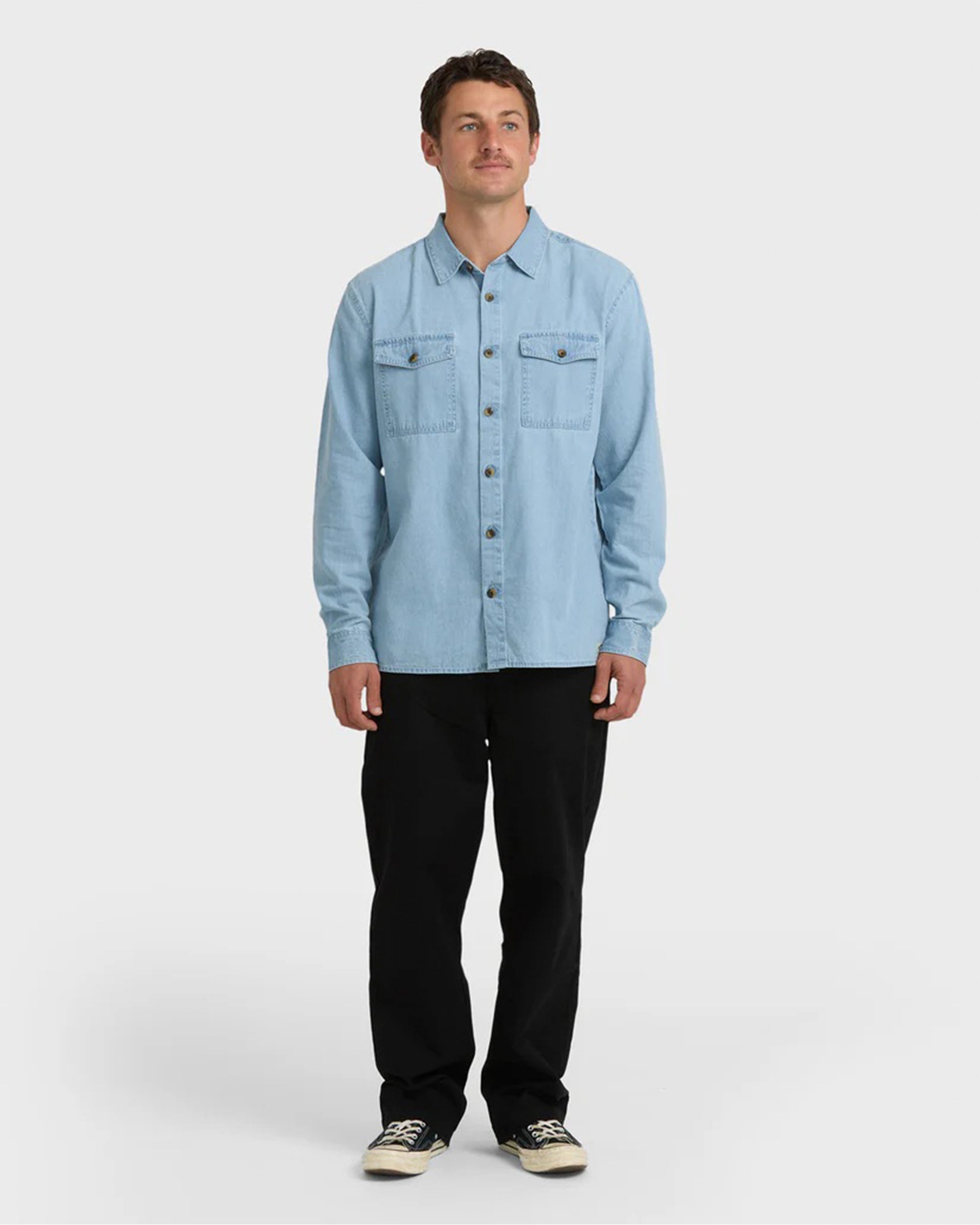 Billabong Bong Days L/S Shirt - Cloud Blue