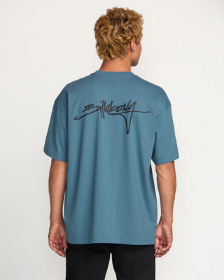 Billabong Bracket Script OG Short Sleeve T-Shirt - Carolina Blue