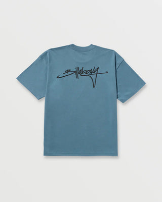 Billabong Bracket Script OG Short Sleeve T-Shirt - Carolina Blue