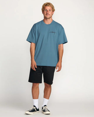 Billabong Bracket Script OG Short Sleeve T-Shirt - Carolina Blue