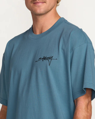 Billabong Bracket Script OG Short Sleeve T-Shirt - Carolina Blue