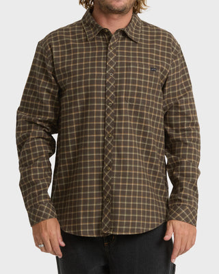 Coastline L/S Flannel - Dark Earth