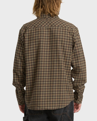 Coastline L/S Flannel - Dark Earth