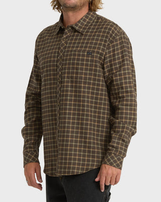 Coastline L/S Flannel - Dark Earth
