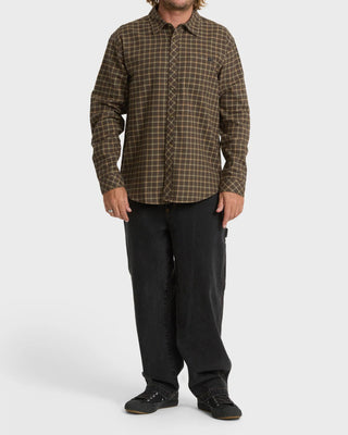 Coastline L/S Flannel - Dark Earth
