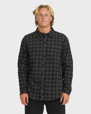 Billabong Coastline Long Sleeve Flannel - Raven