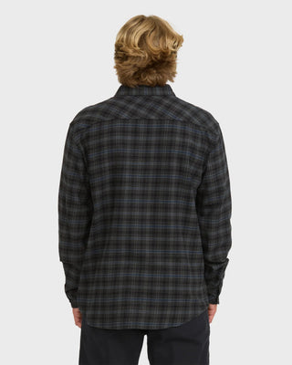 Billabong Coastline Long Sleeve Flannel - Raven