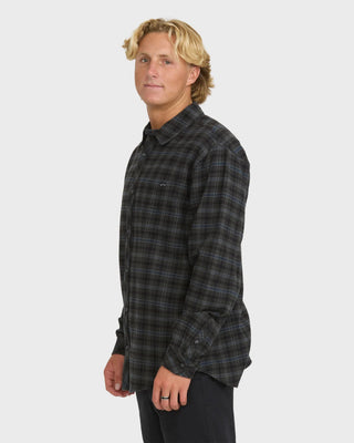 Billabong Coastline Long Sleeve Flannel - Raven