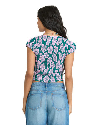 Billabong Women's Crush On You Woven Top - Deep Lagoon