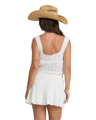 Billabong Women's Eyelet Forever Mini Dress - Salt Crystal