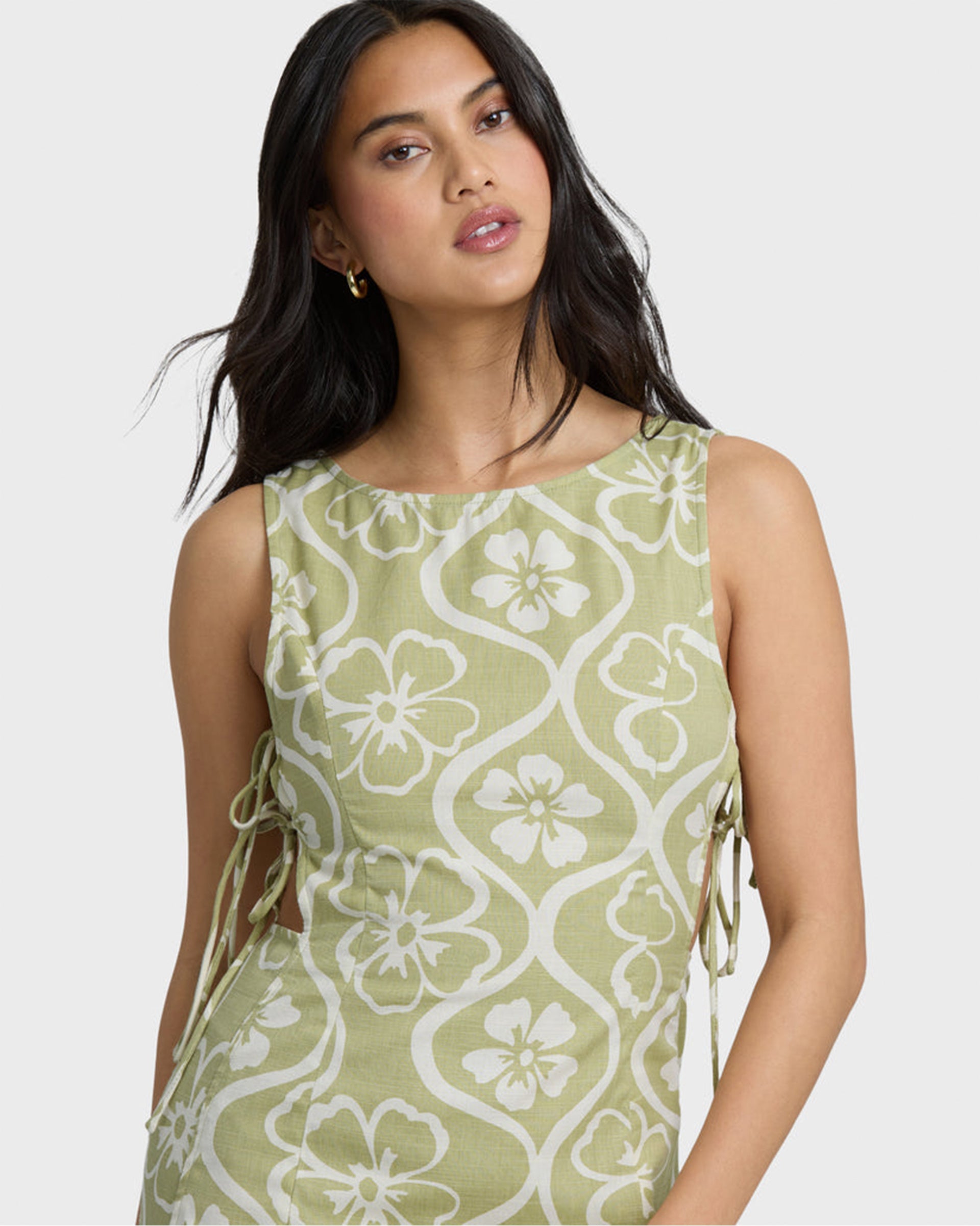 Billabong Women's Floral Trip Mini Dress - Cactus