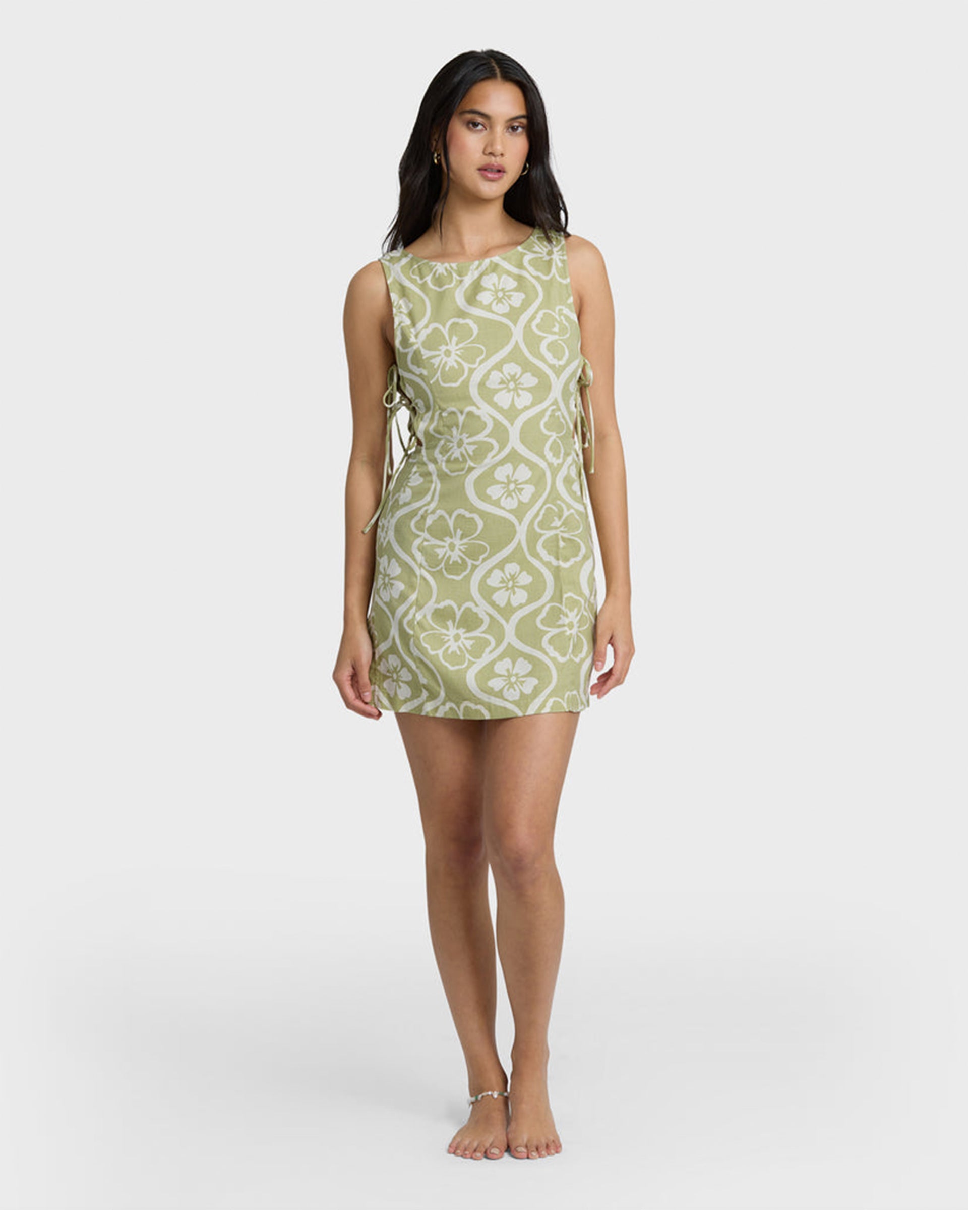 Billabong Women's Floral Trip Mini Dress - Cactus