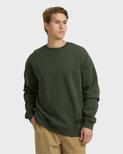 Billabong Fort Garage Crewneck Sweatshirt - Olive