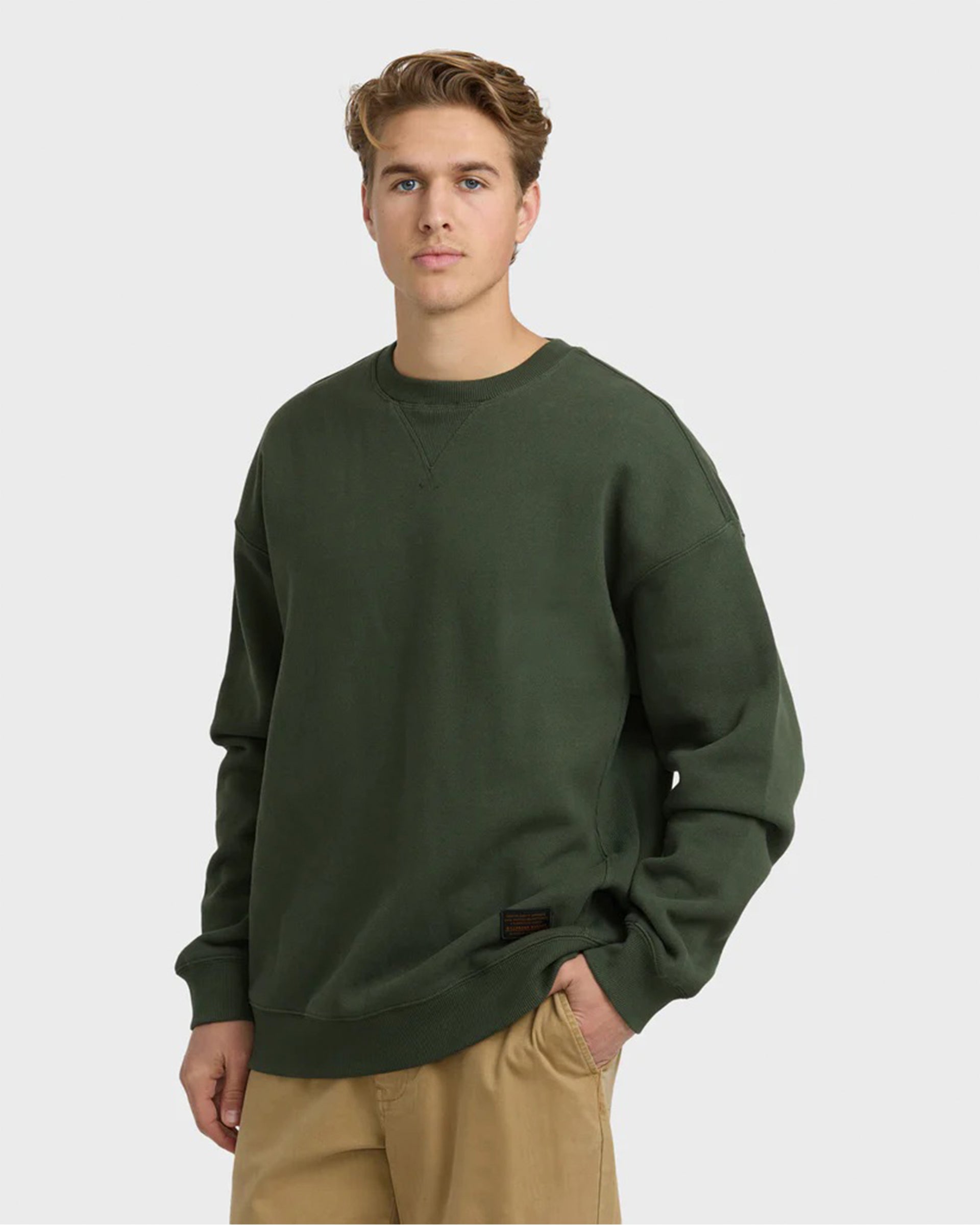 Billabong Fort Garage Crewneck Sweatshirt - Olive