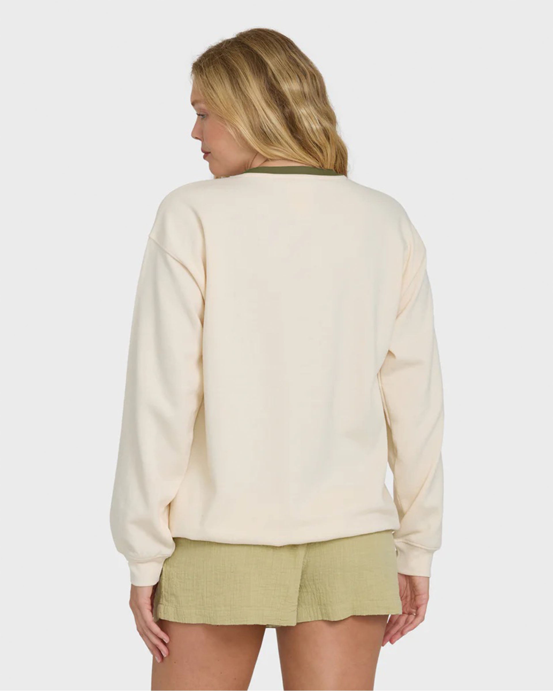 Billabong Women's Freshest Things Crew Fleece - White Cap