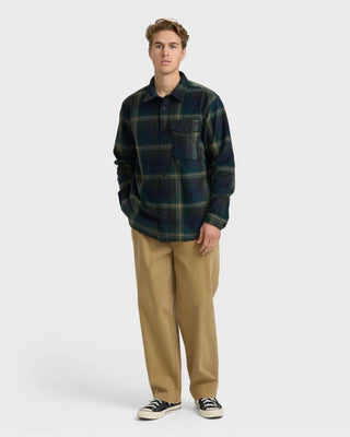 Billabong Furnace Long Sleeve Flannel - Midnight