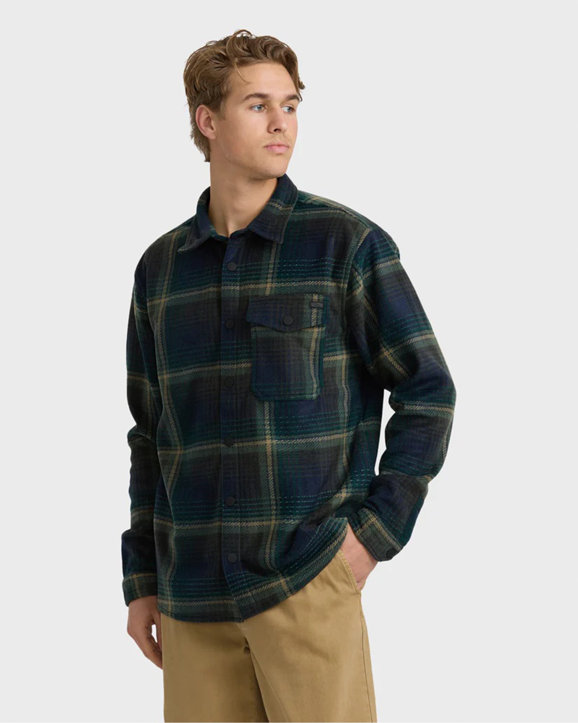 Billabong Furnace Long Sleeve Flannel - Midnight