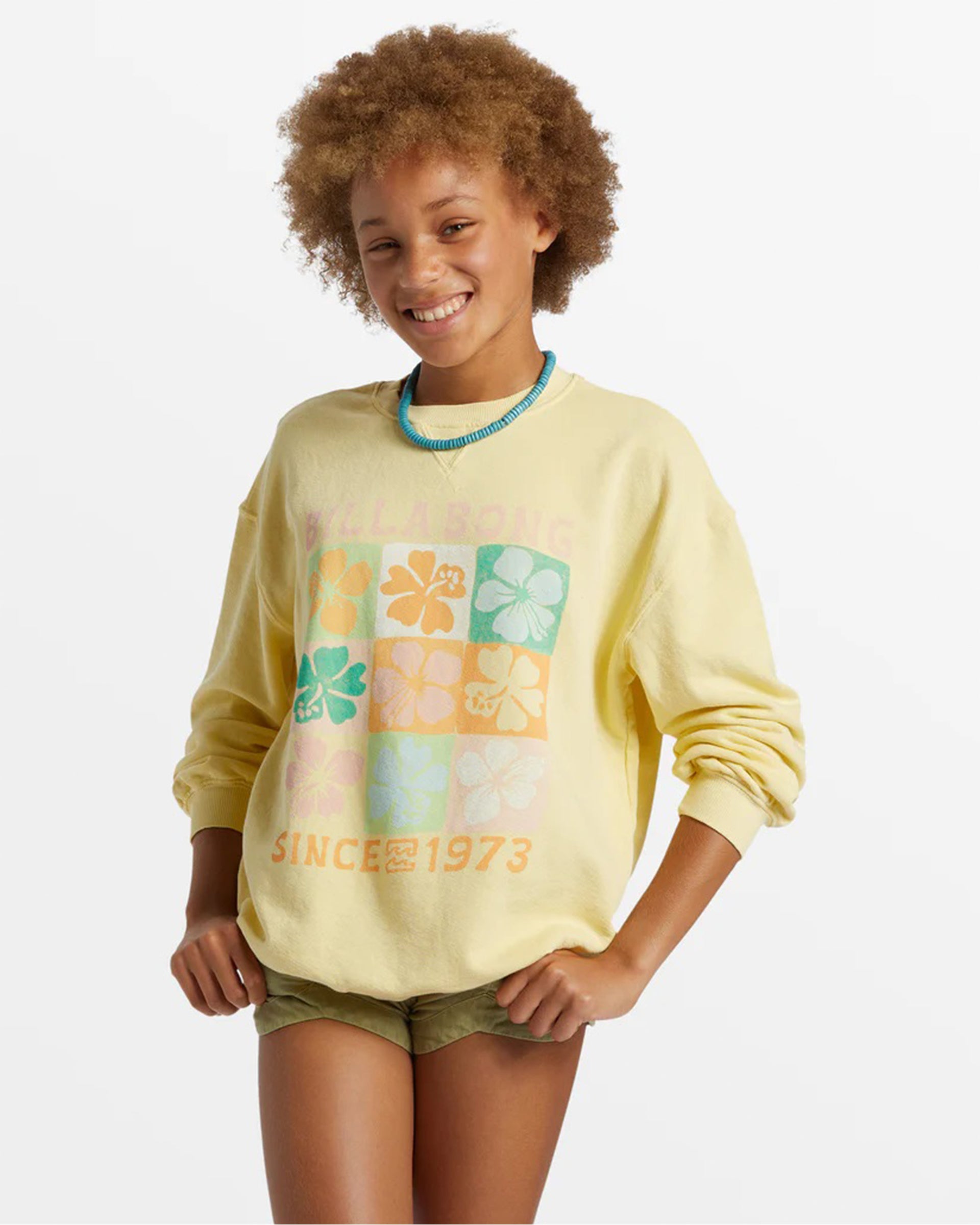 Billabong Girl's (6-14) Making Waves Crewneck Sweatshirt