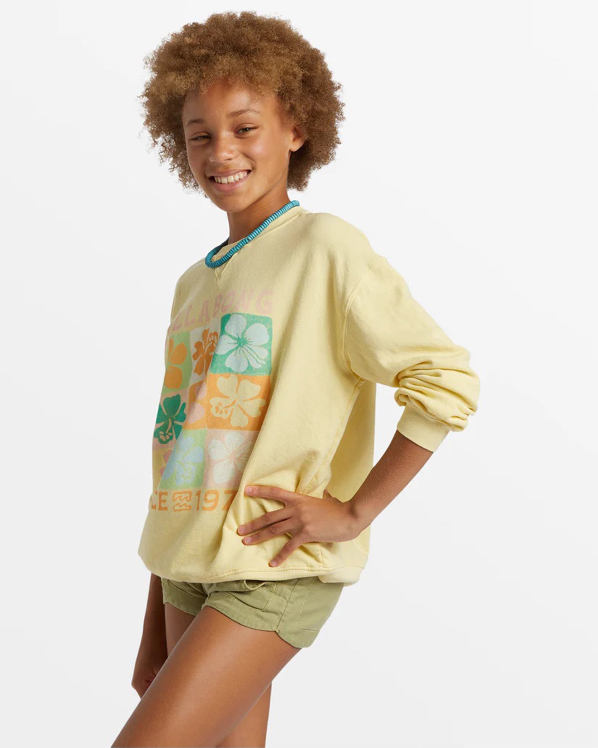 Billabong Girl's (6-14) Making Waves Crewneck Sweatshirt