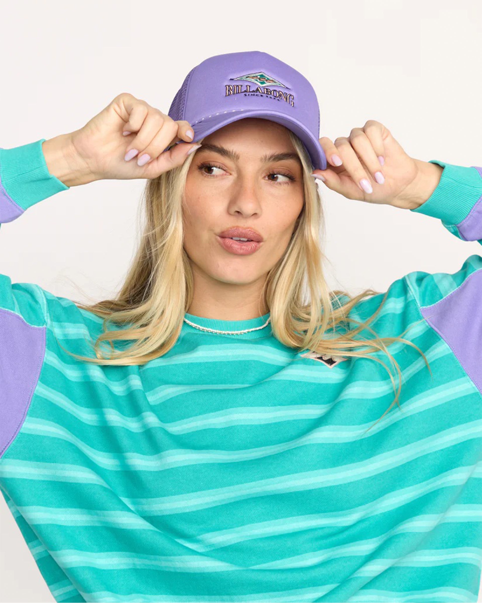 Billabong Women's Grandpa Trucker Hat - Purple Ash