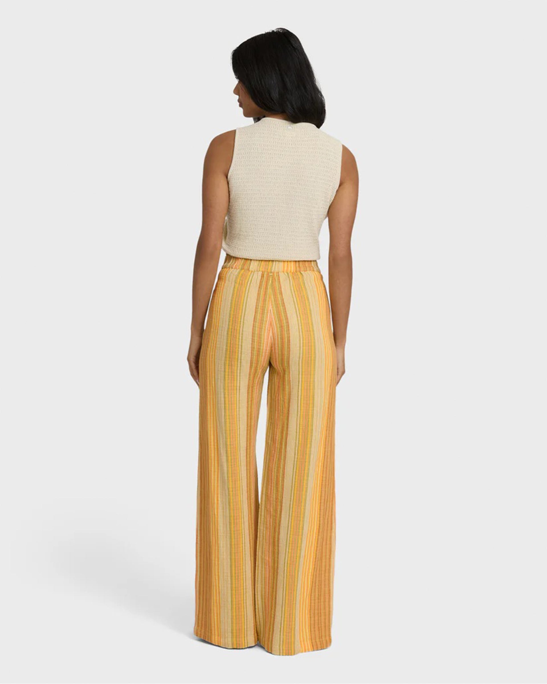 Billabong Women's Hazy Daze Elastic Waist Pants - Brown Multi