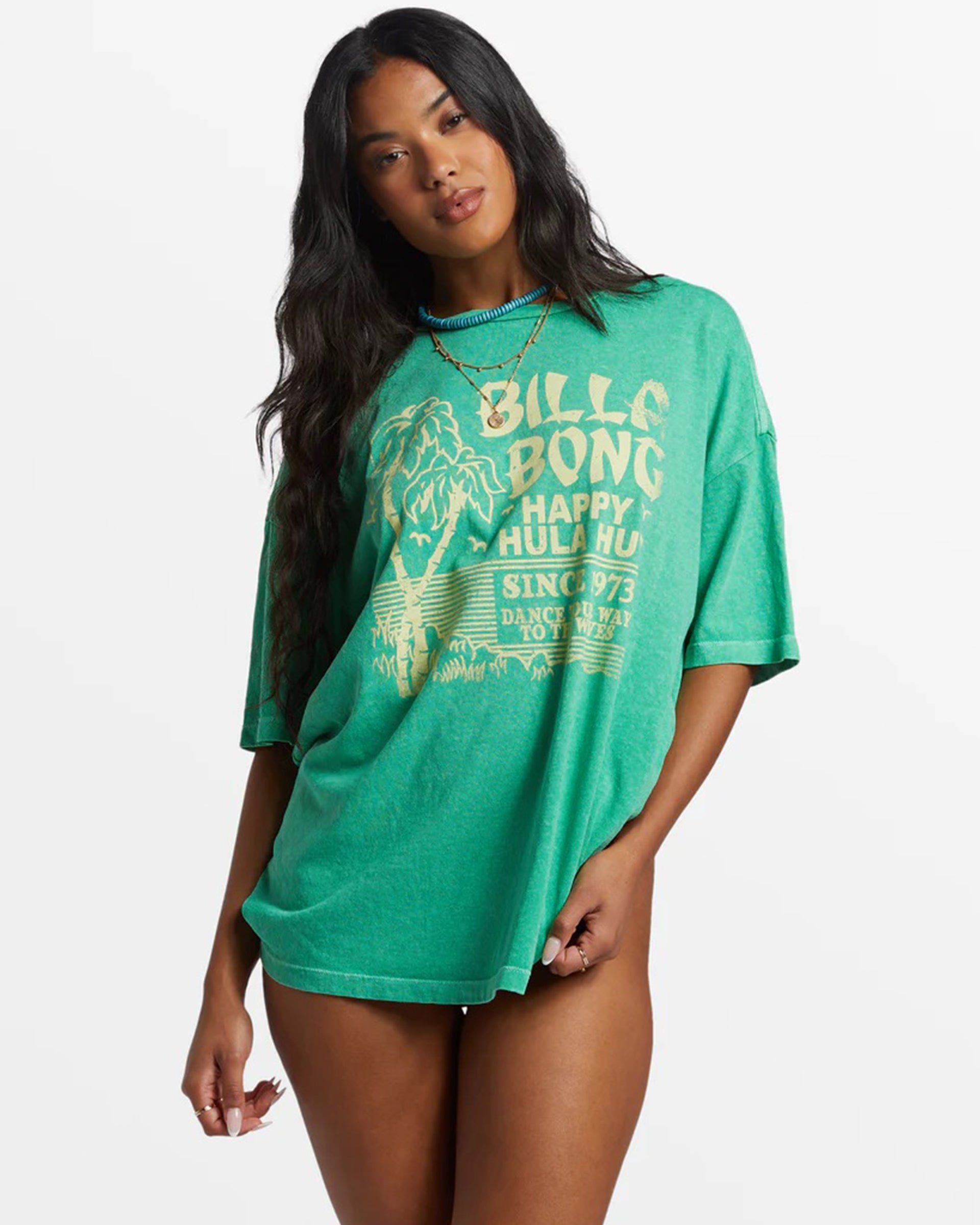 Billabong Women's Hula Hut Oversized S/S T-Shirt