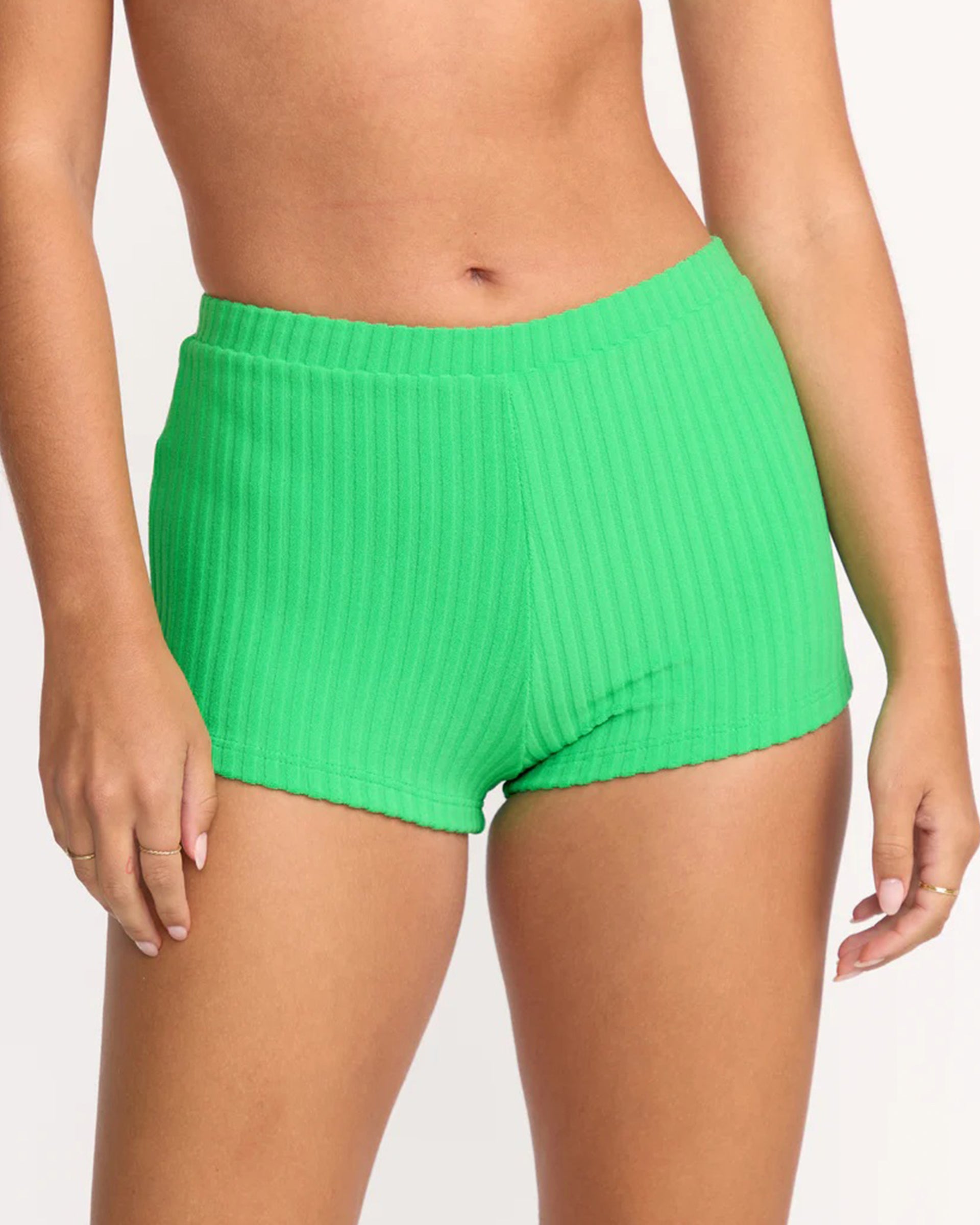 Josie In The Loop Boyshort Bikini Bottom - Jungle Green – Jack's