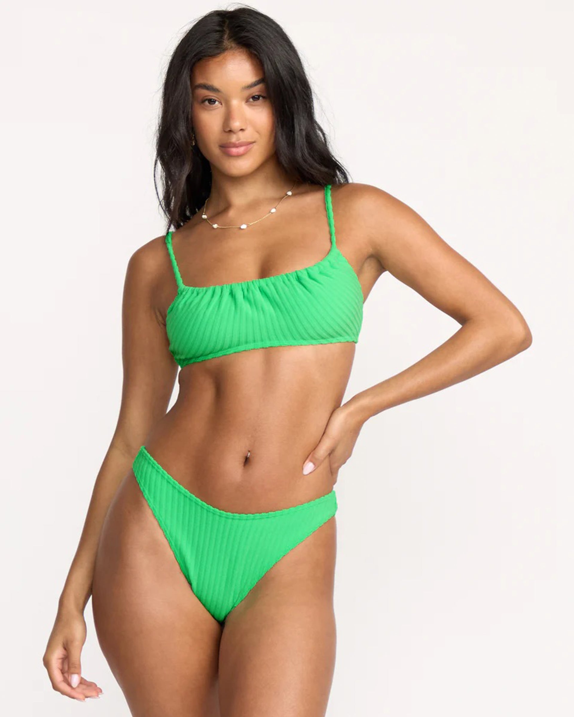 Josie In The Loop Mila Bralette Bikini Top - Jungle Green – Jack's