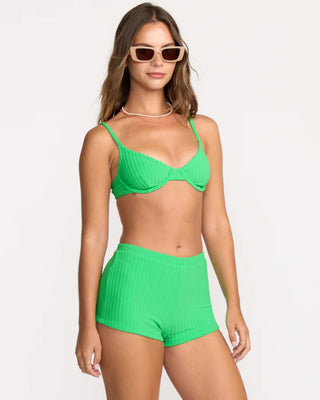 Billabong Women's Josie In The Loop Demi Underwire Bikini Bottom - Jungle Green
