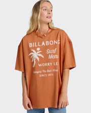 Billabong Women's Jumps In The Water Short Sleeve T-Shirt - Sunburnt
