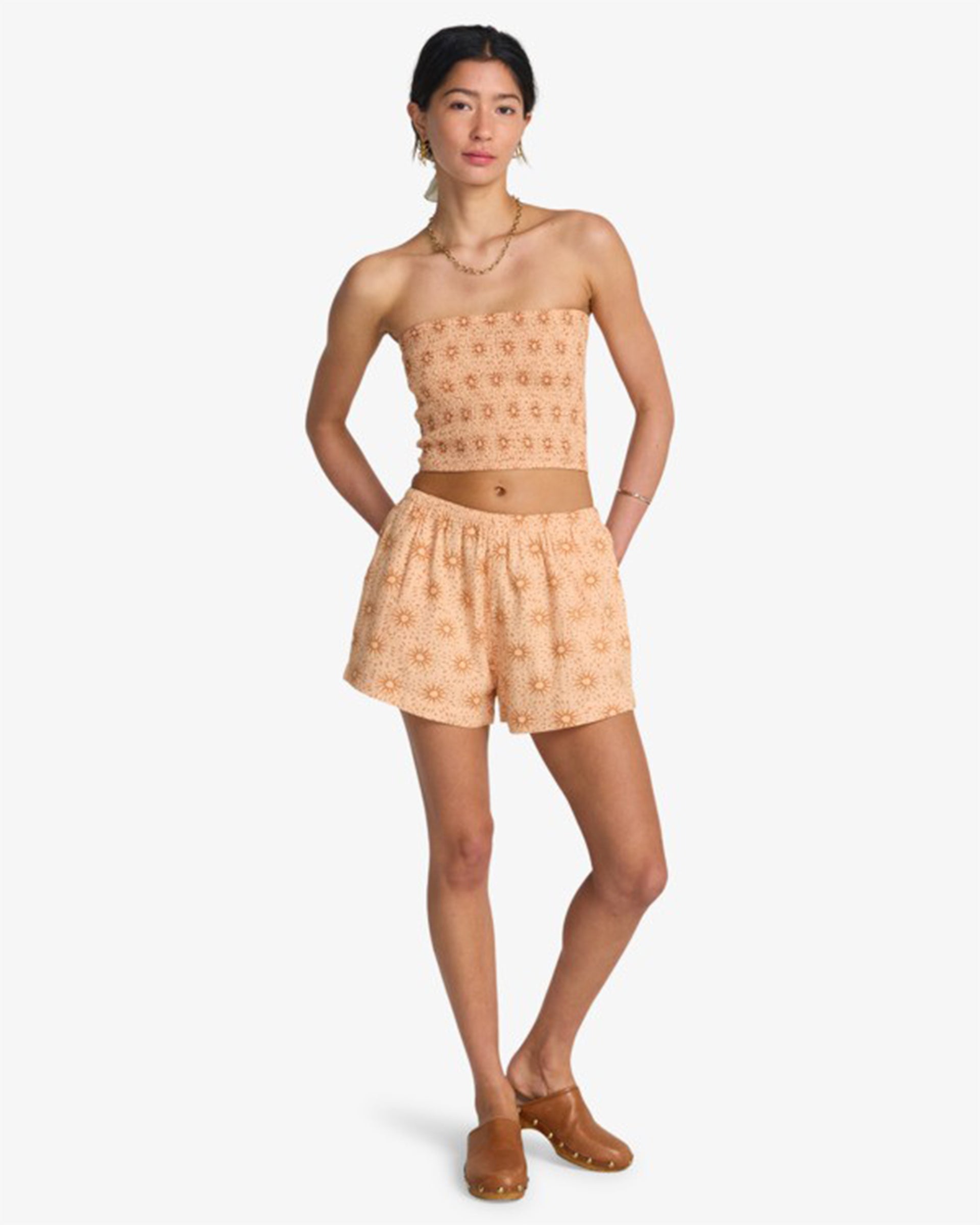 Billabong Women's Keep It Simple Tube Top - Light Peach