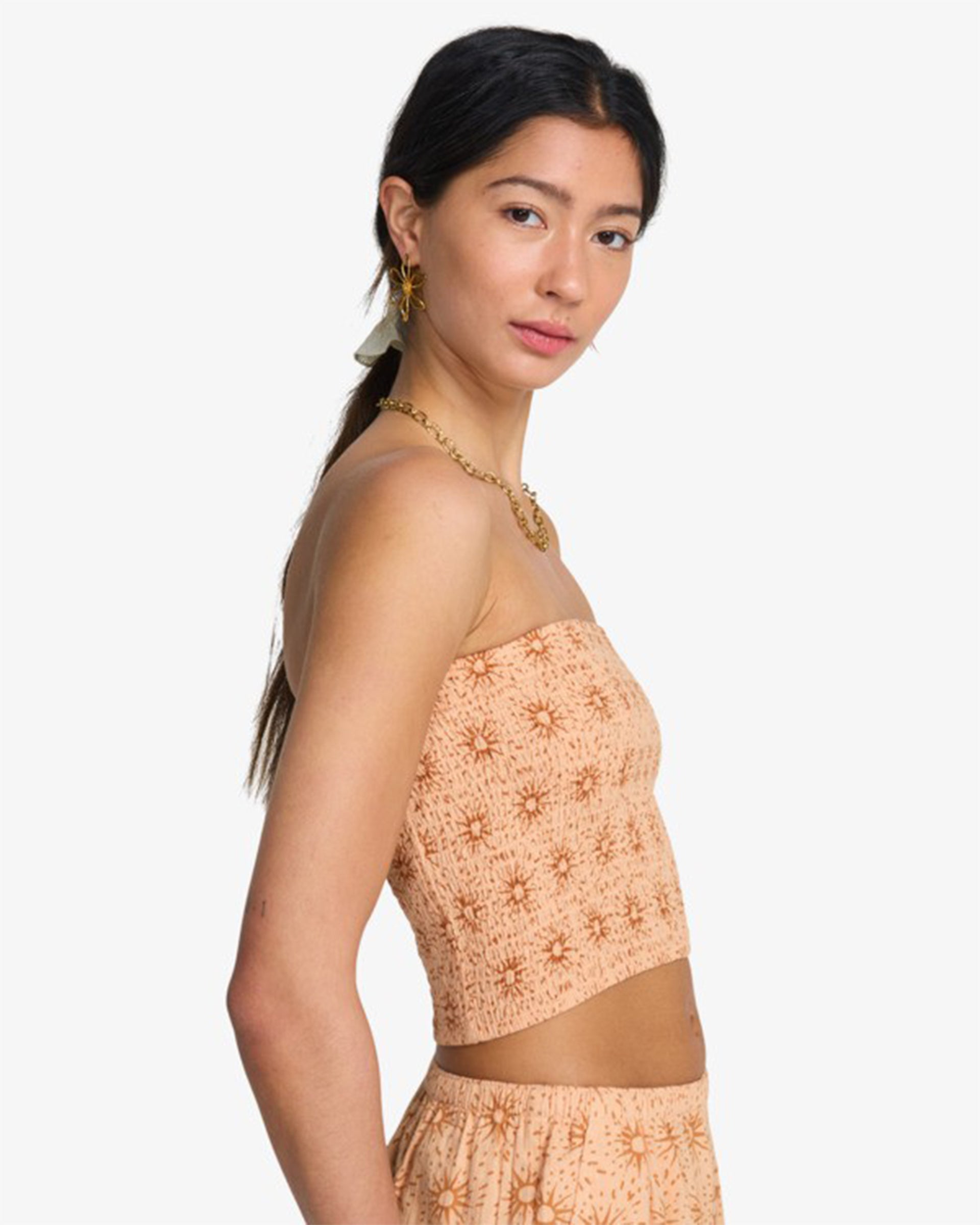 Billabong Women's Keep It Simple Tube Top - Light Peach