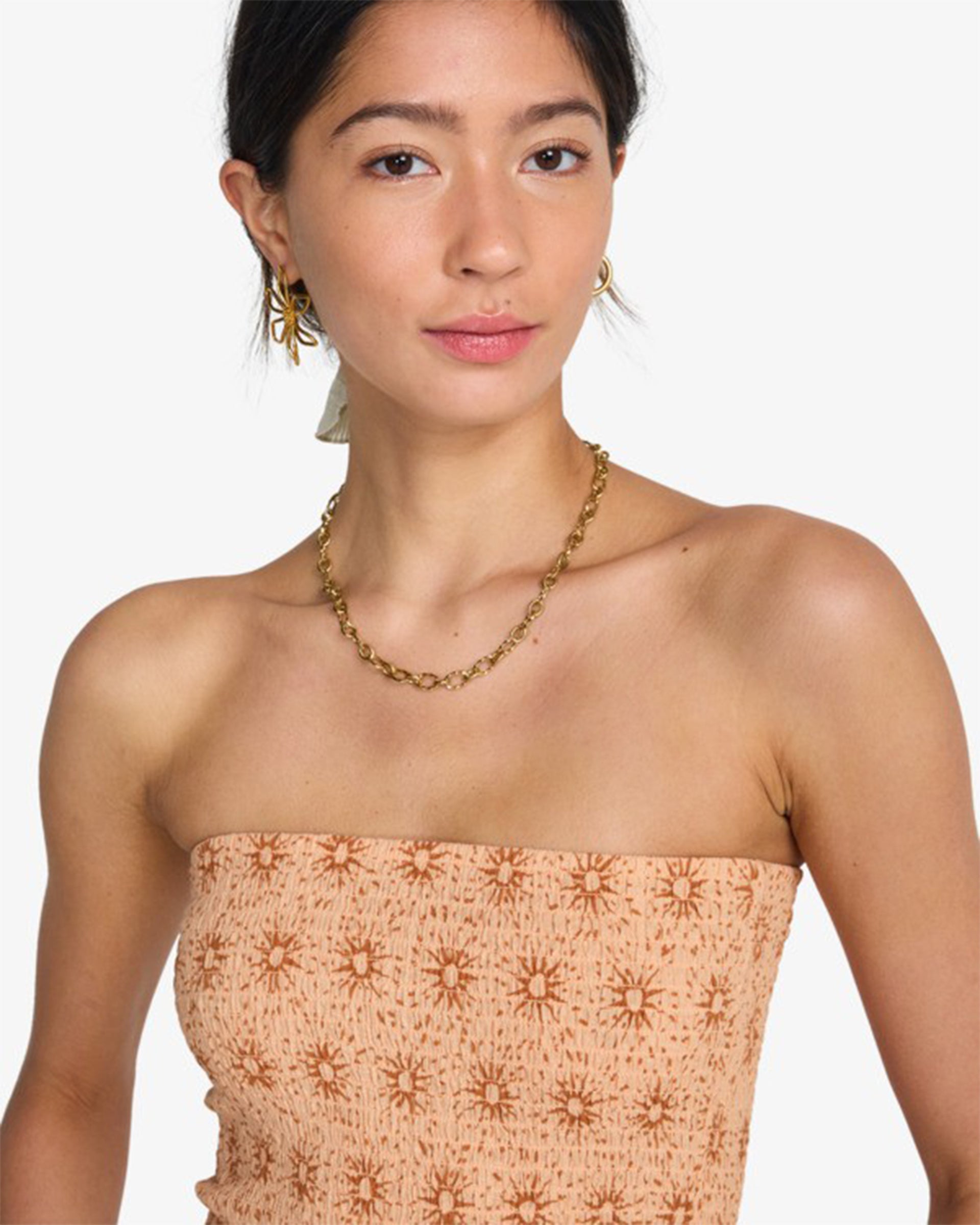 Billabong Women's Keep It Simple Tube Top - Light Peach