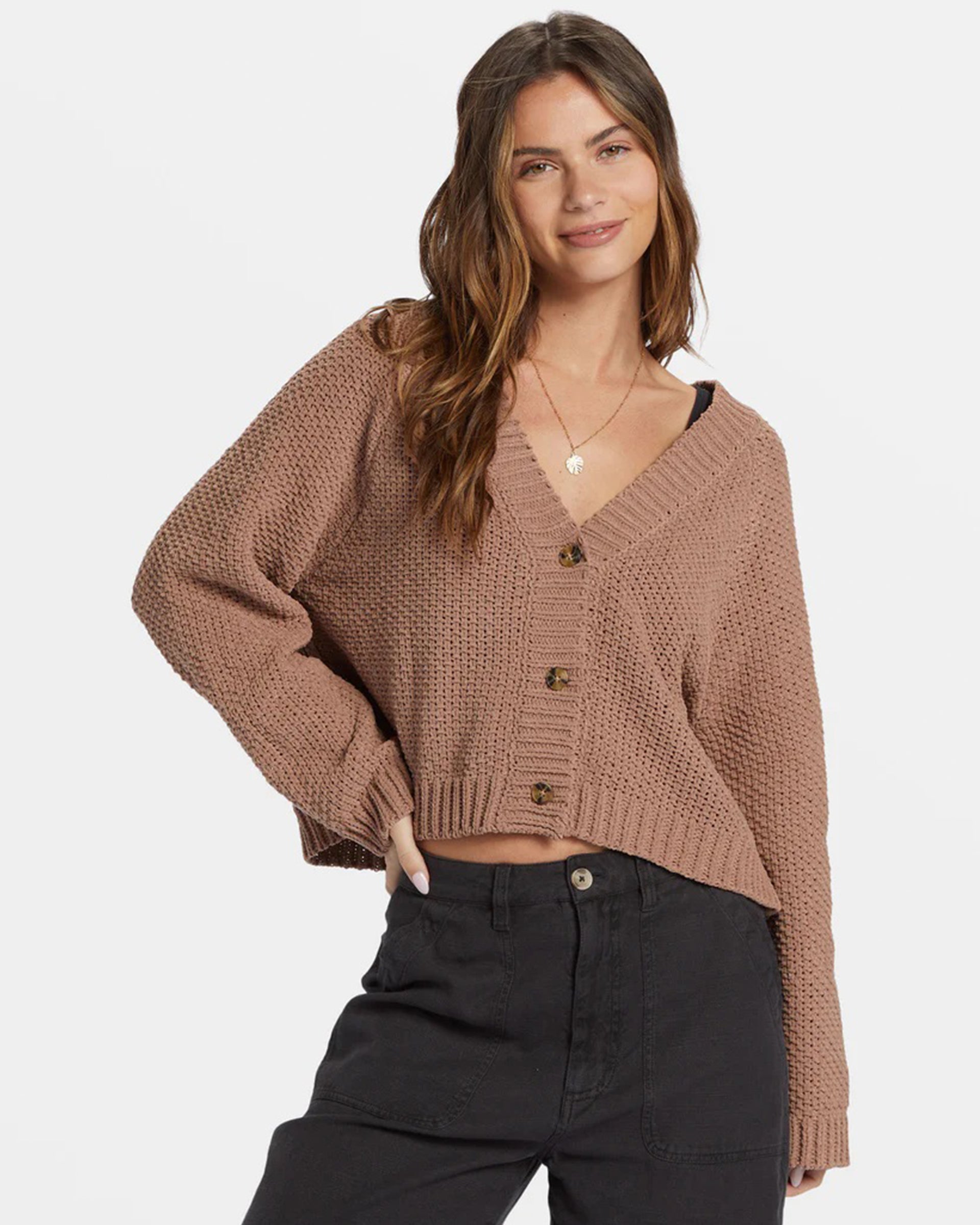 Billabong Women's Lennon Cardigan Sweater - Sweet Earth