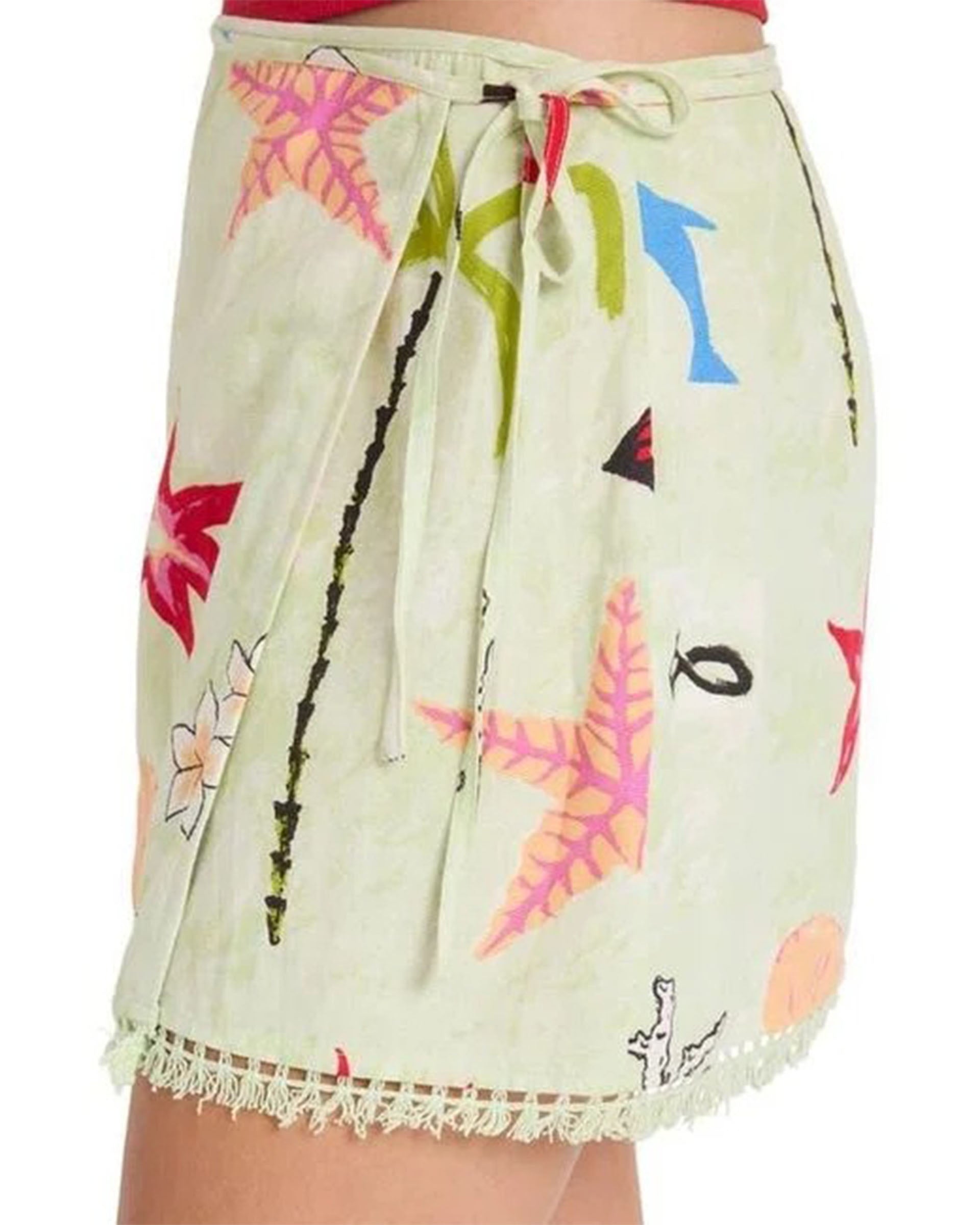 Billabong Women's Lottie Hall Woven Mini Miniskirt - Sunny Lime