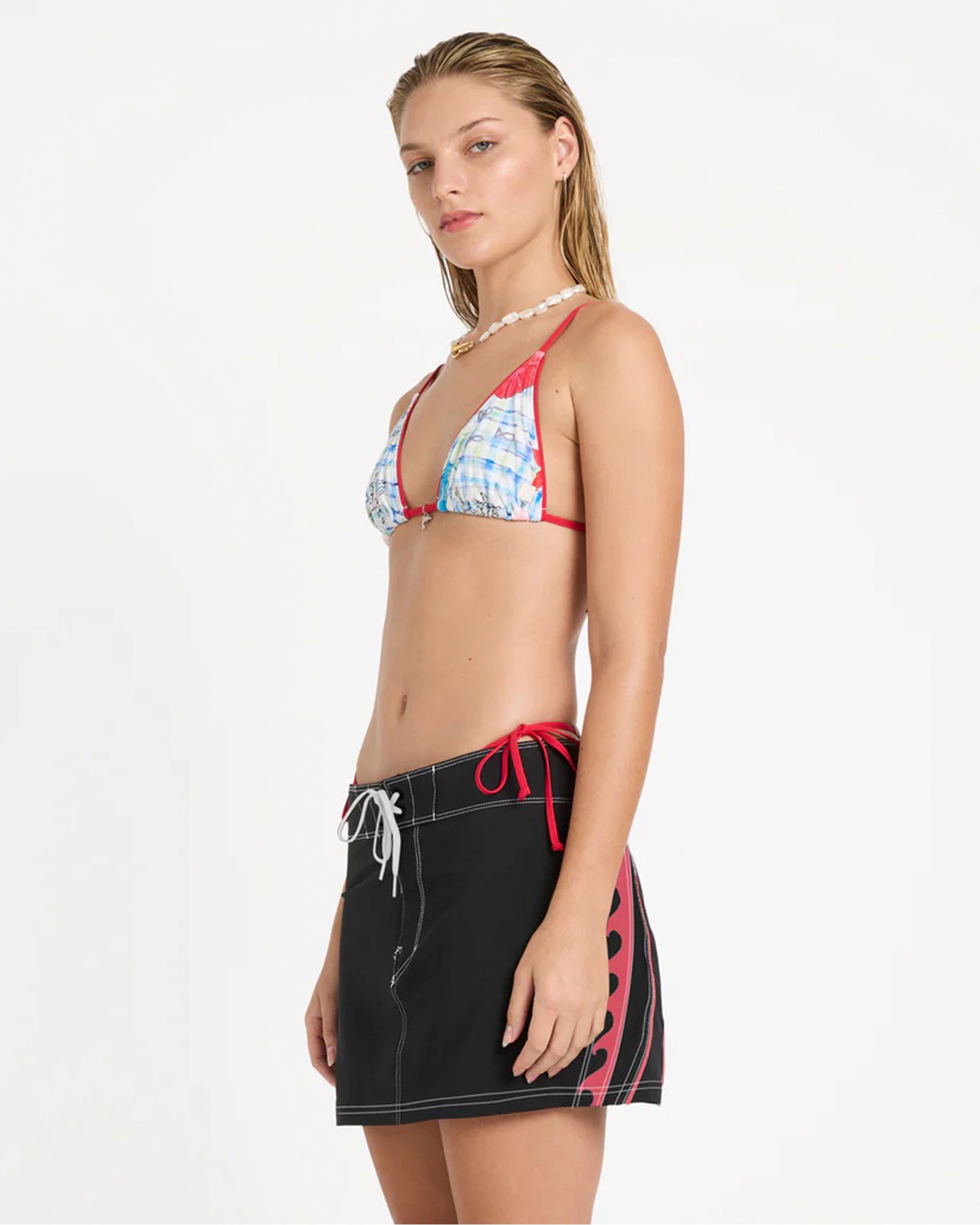 Billabong Women's Lottie Hall Boardshort Skirt - Off Black