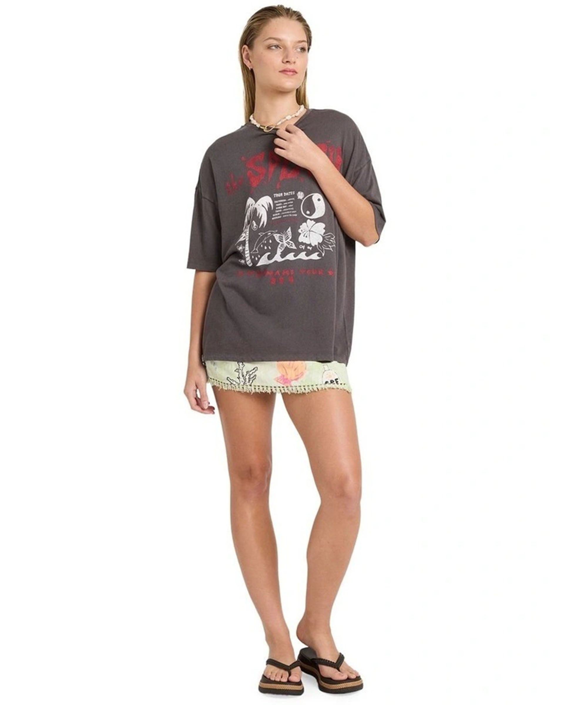 Billabong Lottie Hall Short Sleeve T-Shirt - Black