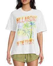 Billabong Women's Lush Escape Short Sleeve T-Shirt - Salt Crystal