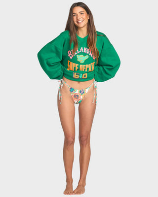 Billabong Women's Mami Wata Kendal Crewneck - Emerald Green