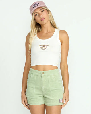 Billabong Women's Original Tiny Knit Tank Top - Salt Crystal