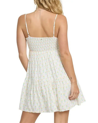 Women's Prairie Days Floral Mini Dress - Salt Crystal