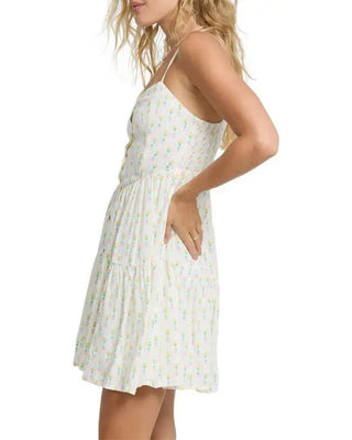 Women's Prairie Days Floral Mini Dress - Salt Crystal