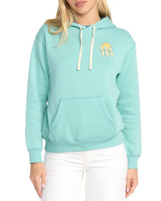 Billabong Women's Ready and Set Pullover Hoodie - Misty Blue