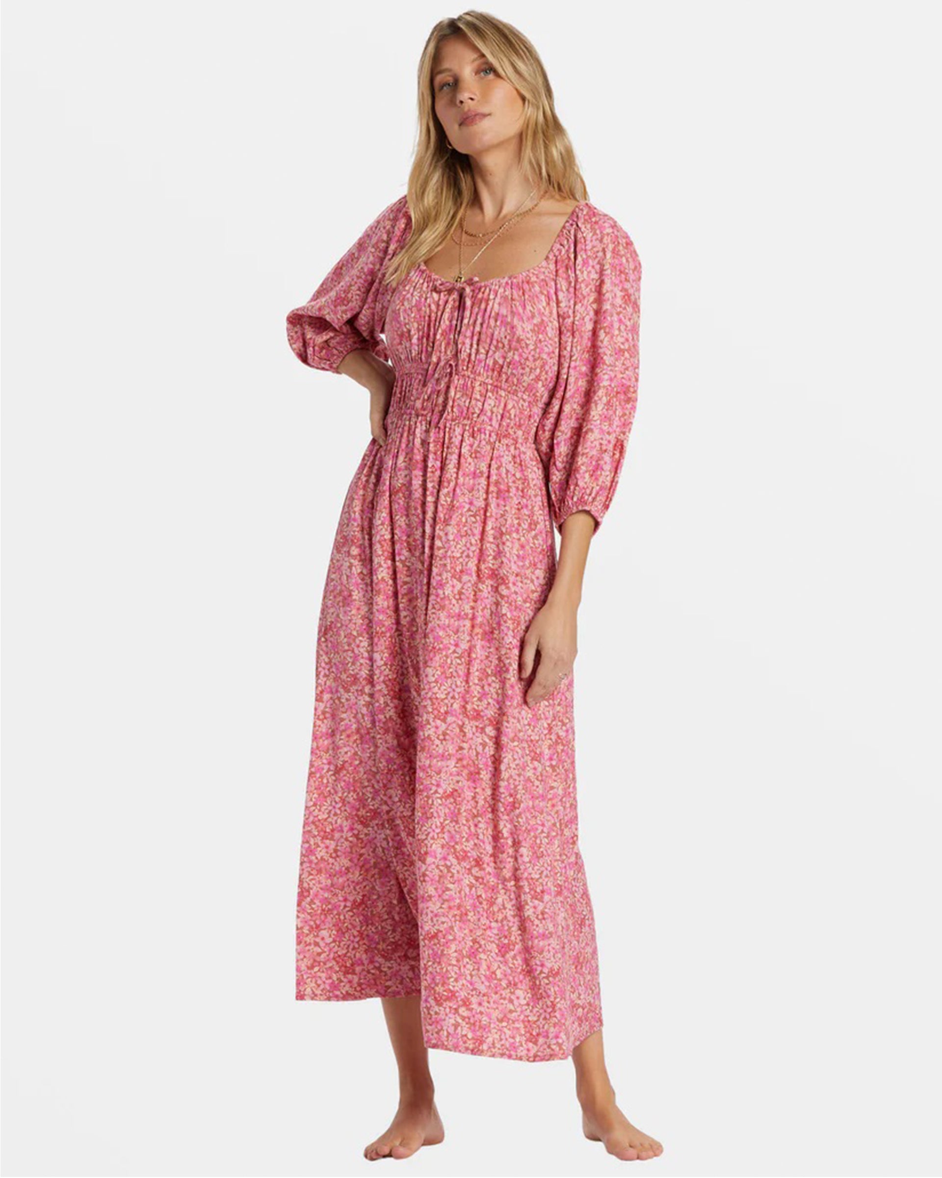 Billabong Women's Rosey Skies Midi Dress