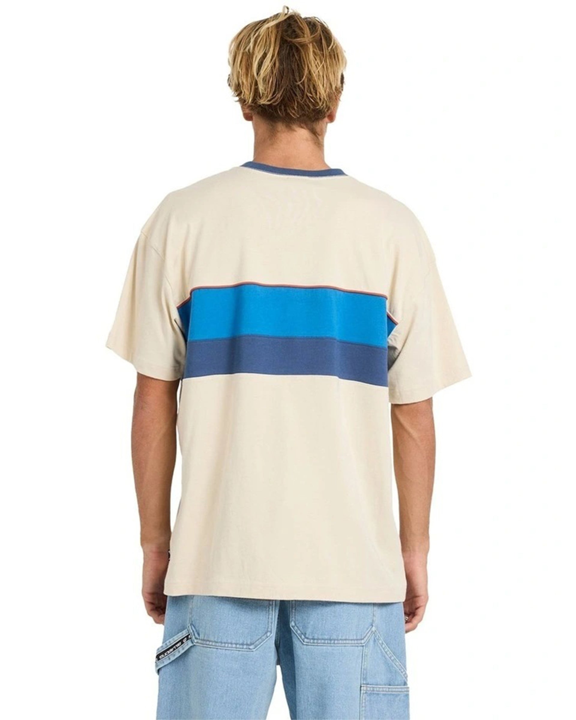 Billabong Simulator Crew Short Sleeve T-Shirt- Oatmeal